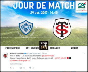 SSIG live tweet jour de match